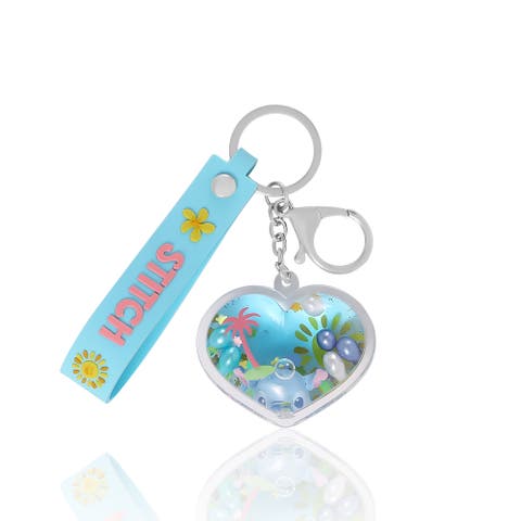 Stitch Liquid Surf And Sun Keychain