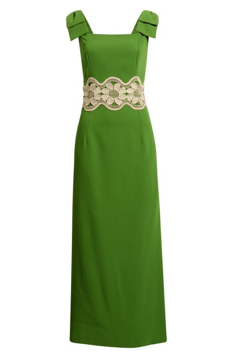 Gracelin Lace Trim Dress
