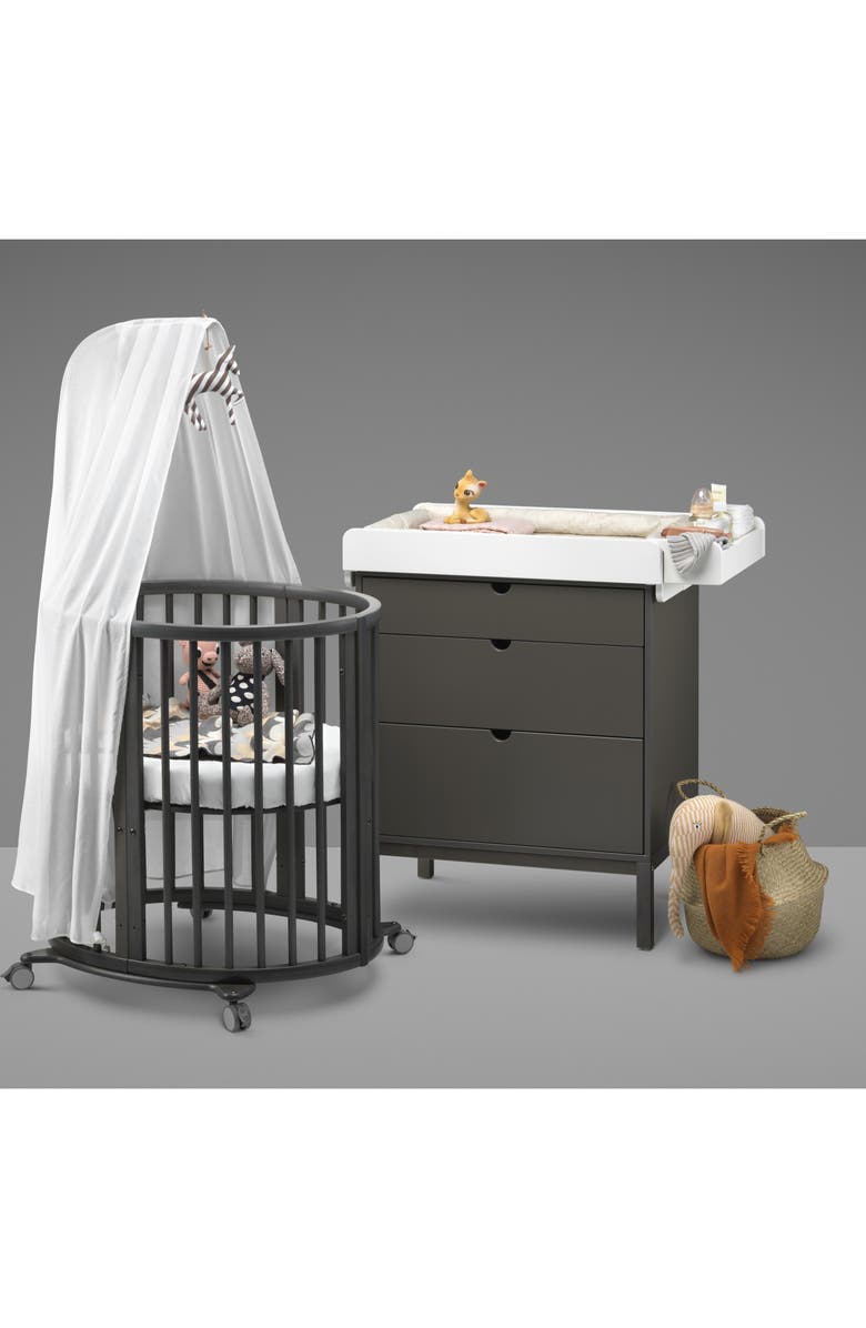 Stokke Sleepi Mini Crib, Drape Rod & Mattress Bundle, Alternate, color, 