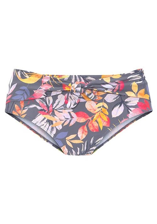 Lascana High Waist Floral Bikini Bottom In Multi