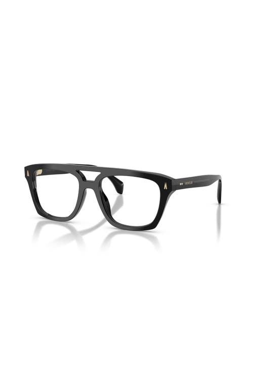 Moncler 53mm Rectangle Optical Glasses In Brown
