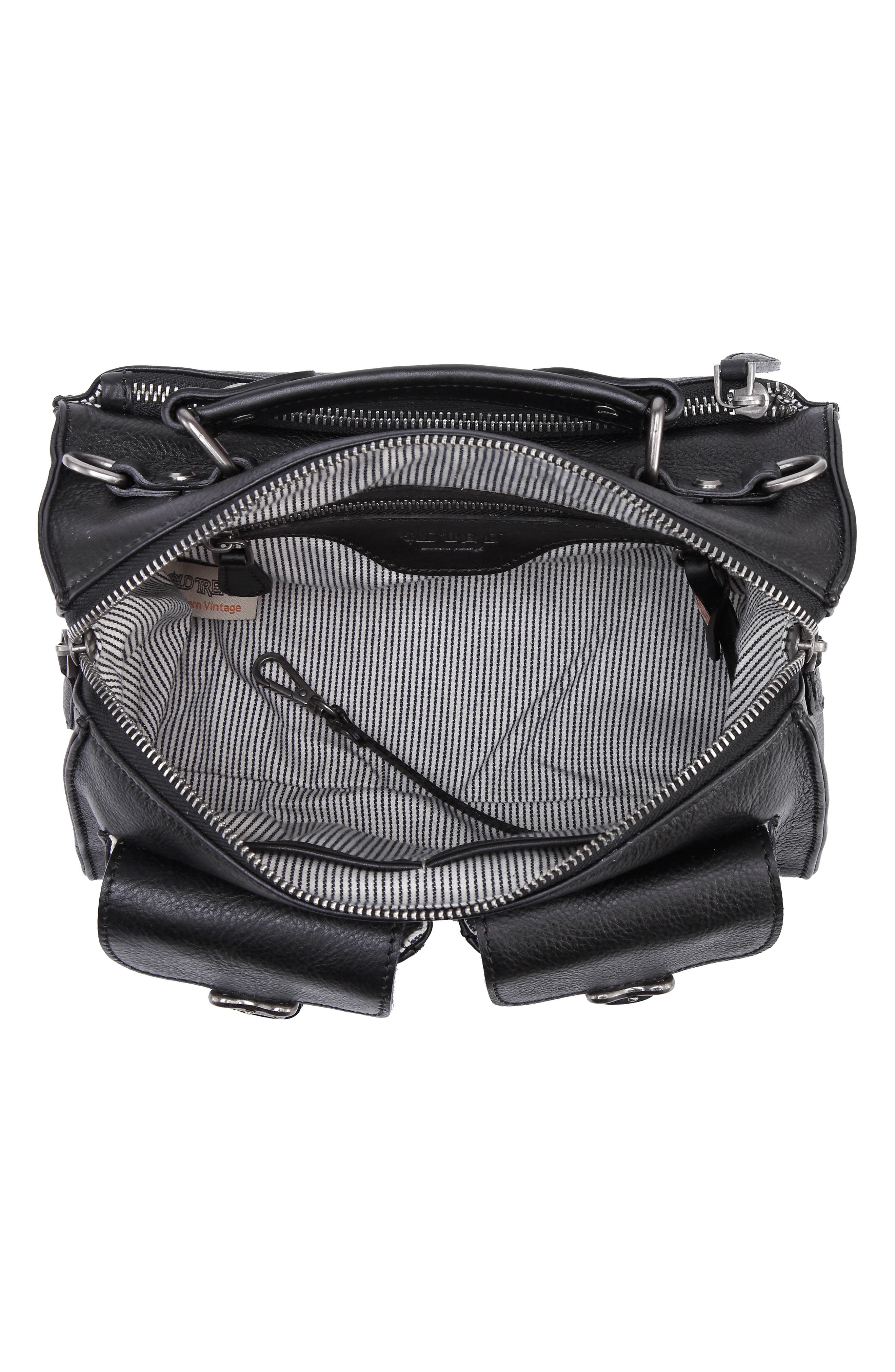 OLD TREND Las Luna Leather Crossbody Bag, Alternate, color, Black