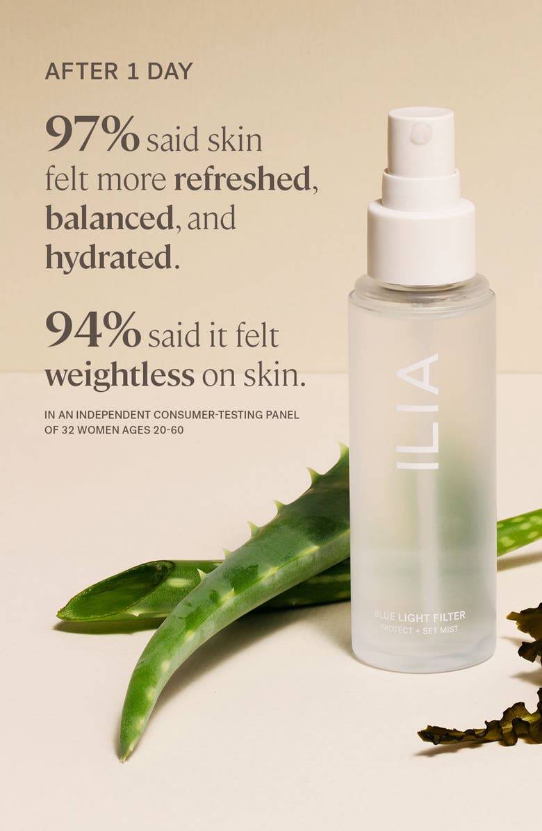 ILIA Blue Light Filter Protecting & Setting Mist, Alternate, color, 