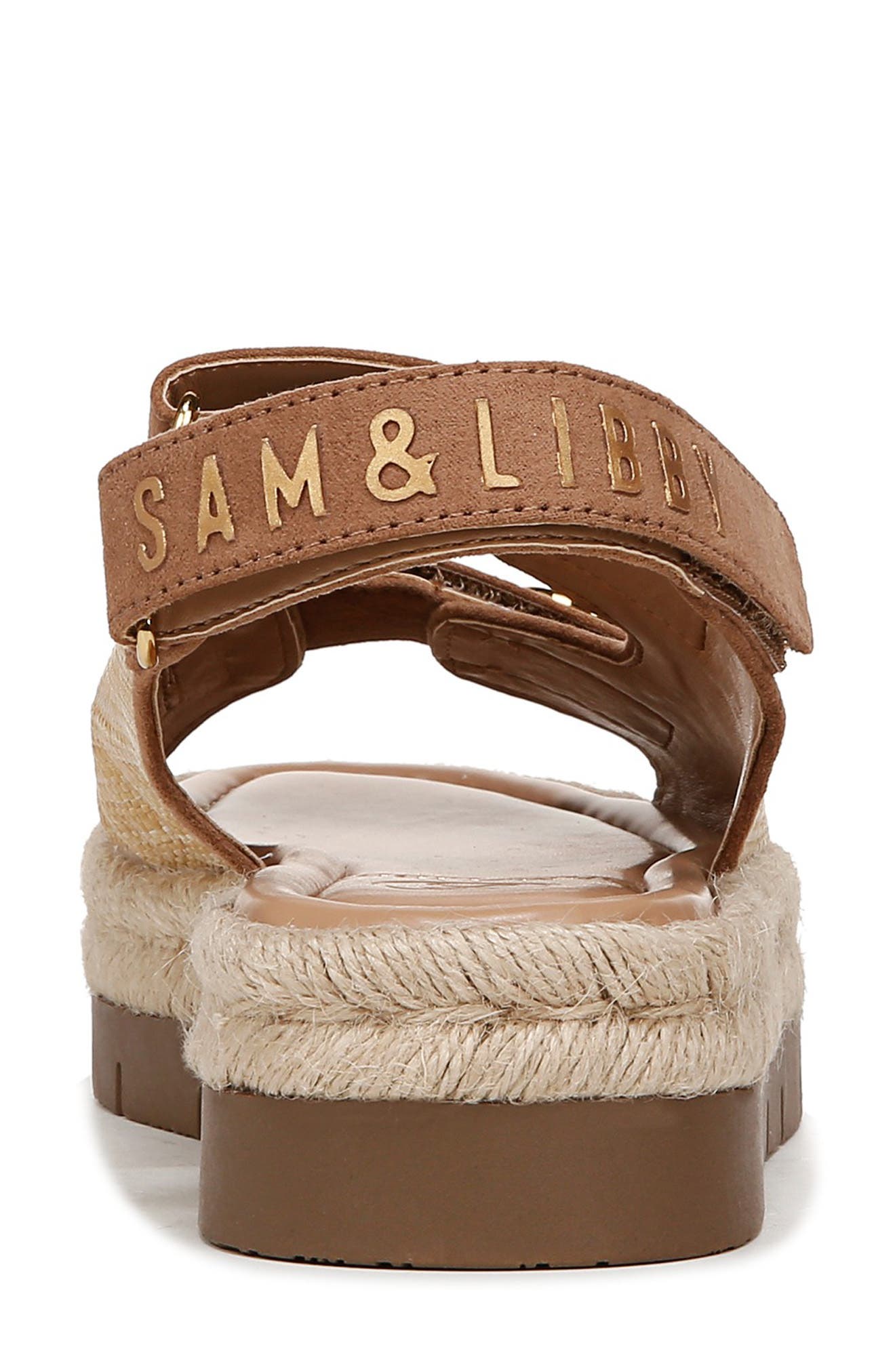 SAM & LIBBY Austin Platform Sandal, Alternate, color, Natural Multi/ Toffee