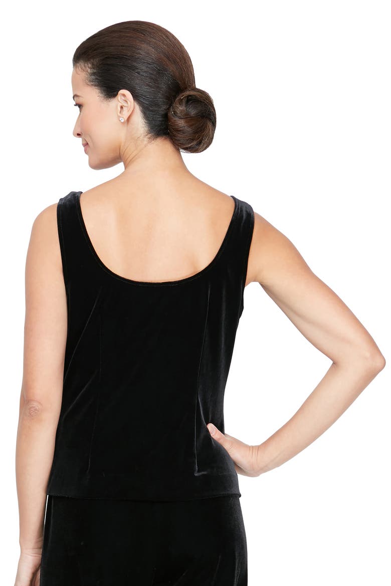 Velvet & Satin Twinset, Alternate, color, BLK BLK