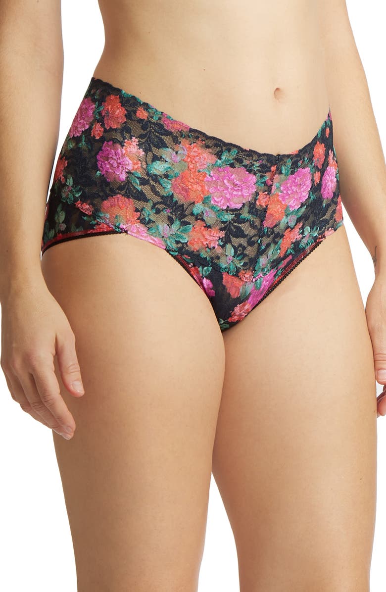 Hanky Panky Floral Retro Lace Vikini, Main, color, Autobiography
