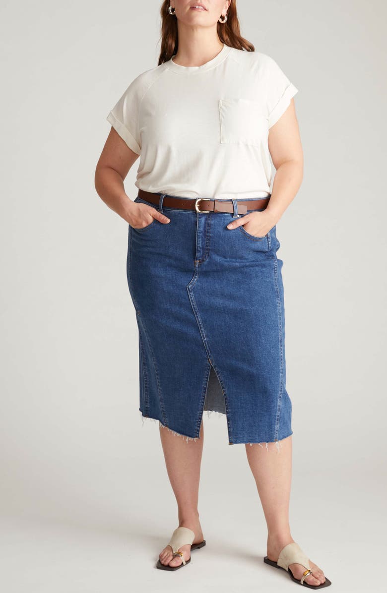 Universal Standard Light As Air Short Sleeve T-Shirt, Alternate, color, Vapor