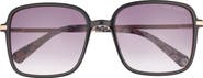 Ted Baker 57mm Gradient Square Sunglasses
