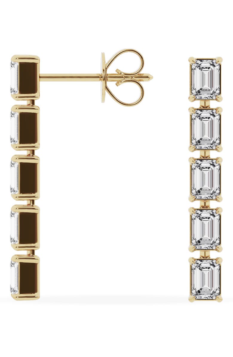 Jennifer Fisher 18K Gold Emerald Cut Lab Created Diamond Dangler Drop Earrings - 2.4 ctw, Alternate, color, 
