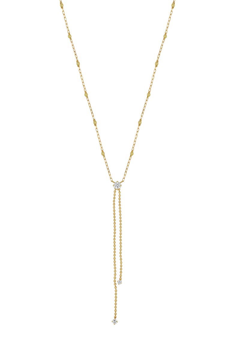Bony Levy Mykonos Diamond Bolo Necklace, Main, color, 18K Yellow Gold