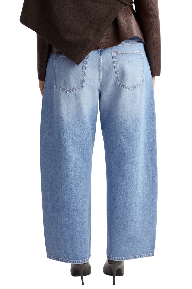 Mid Rise Balloon Jeans, Alternate, color, MEDIUM BLUE