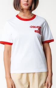 Colourful Rebel Logo Wave Ringer Boxy Tee