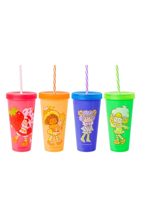 x Strawberry Shortcake® Set of 4 Color Changing Tumblers