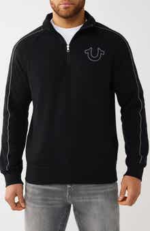 True Religion Quarter Zip Track Pullover