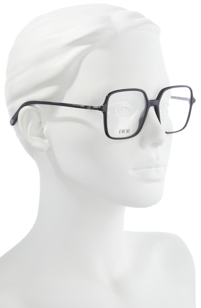 DIOR Mini CD O S2I 54mm Square Eyeglasses, Alternate, color, 