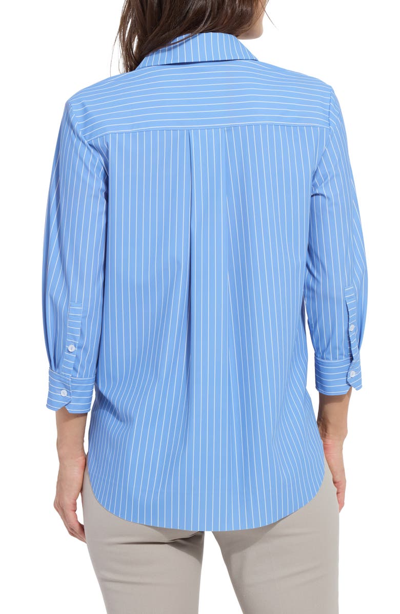Lysse Schiffer Stripe Button-Up Shirt, Alternate, color, Fresh Chic Stripe