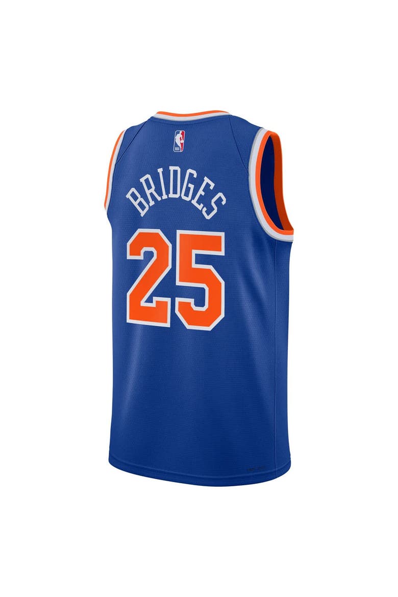 Youth Nike Mikal Bridges Blue New York Knicks Swingman Jersey - Icon Edition, Alternate, color, Blue