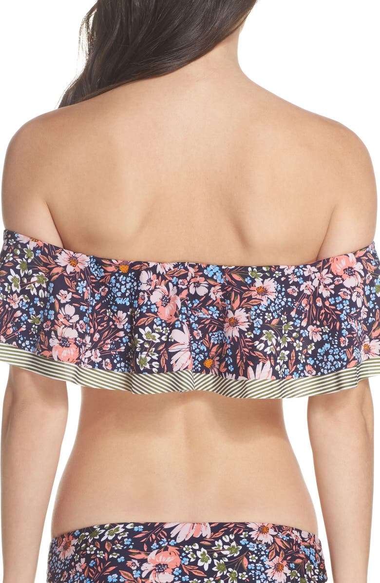 BCA Enchanted Print Off the Shoulder Bikini Top, Alternate, color, 
