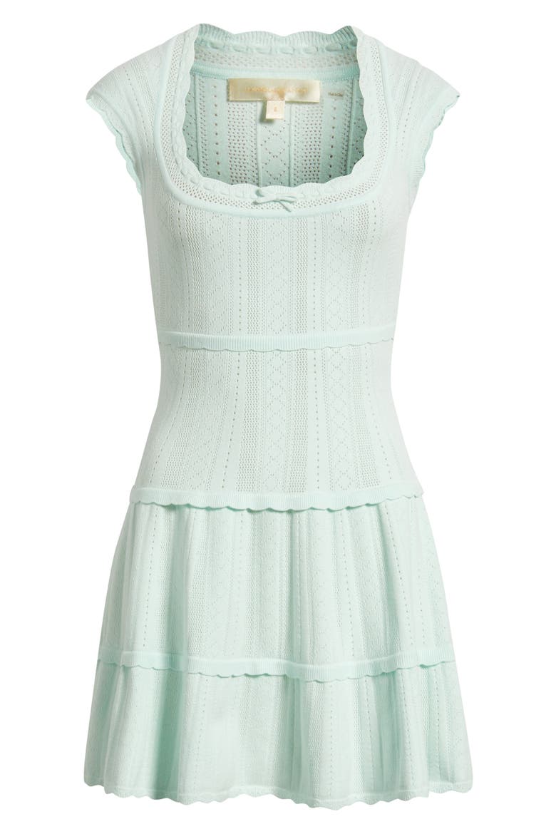 Laighton Pointelle Knit Dress, Main, color, DUSTY LAGOON