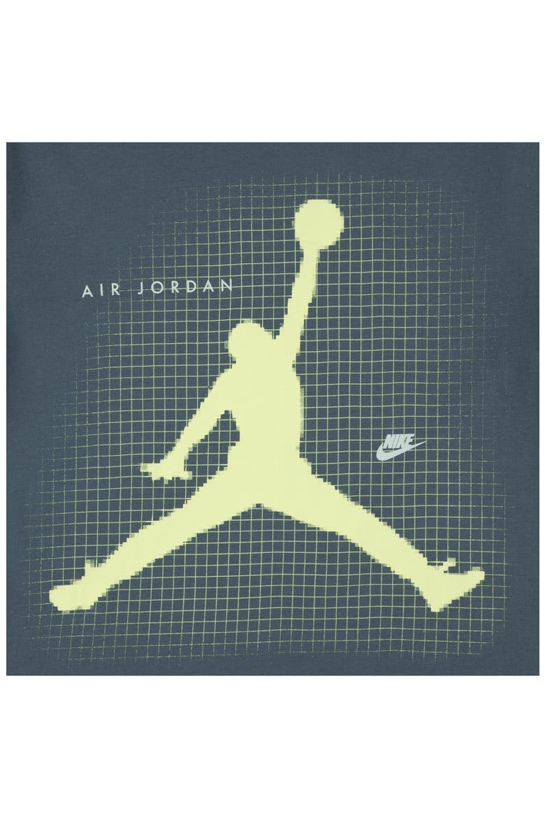 Kids' Jumpman Grid Blur T-Shirt, Alternate, color, HASTA