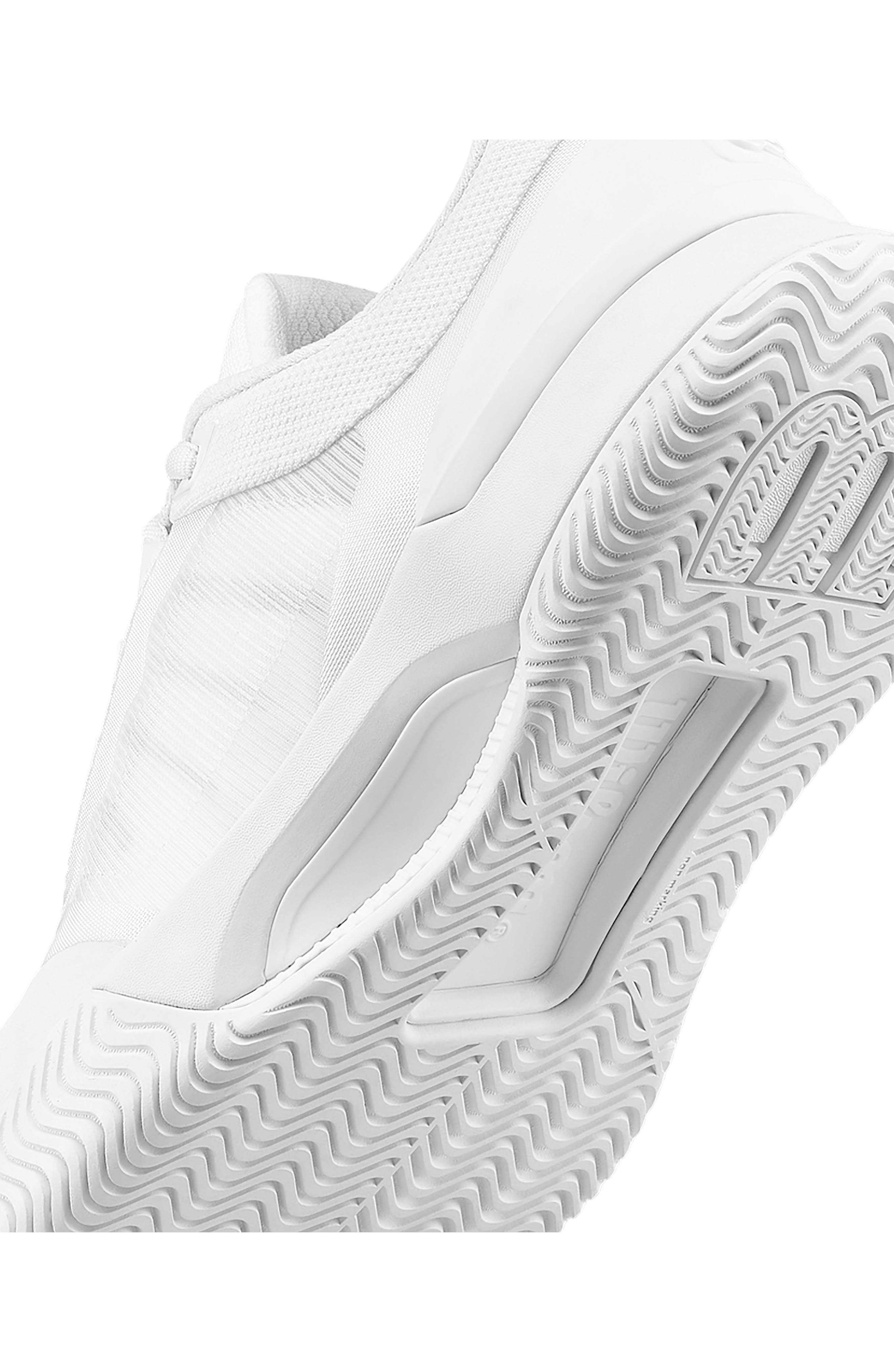 Intrigue Tour Tennis Sneaker, Alternate, color, WHITE / WHITE / SILVER