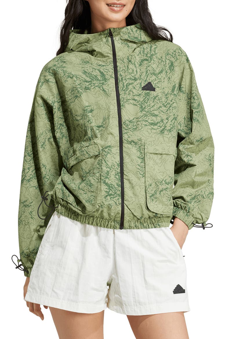City Escape Windbreaker, Main, color, TENT GREEN