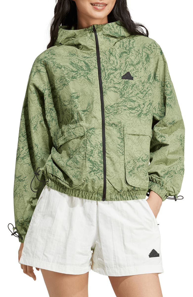 adidas City Escape Windbreaker, Main, color, 