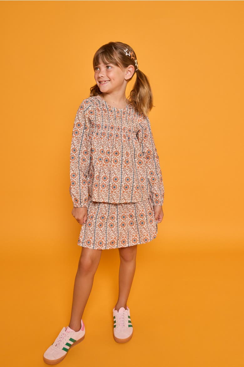 Kids' Anita Top, Alternate, color, Verbier Vines Orange