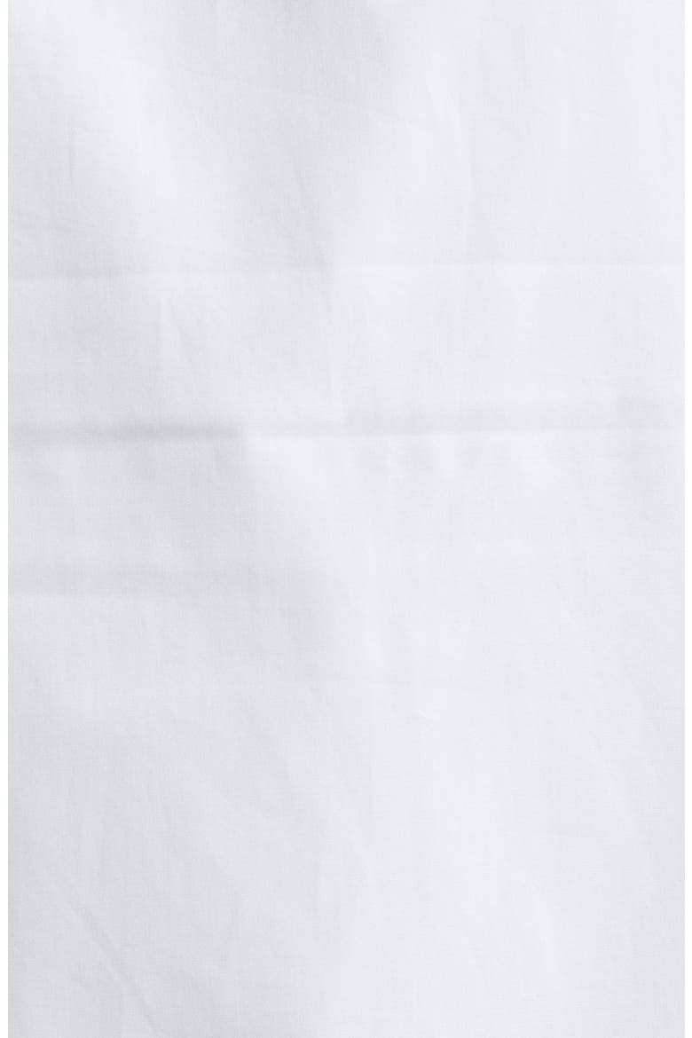Crop Cotton Button-Up Shirt, Alternate, color, WHITE