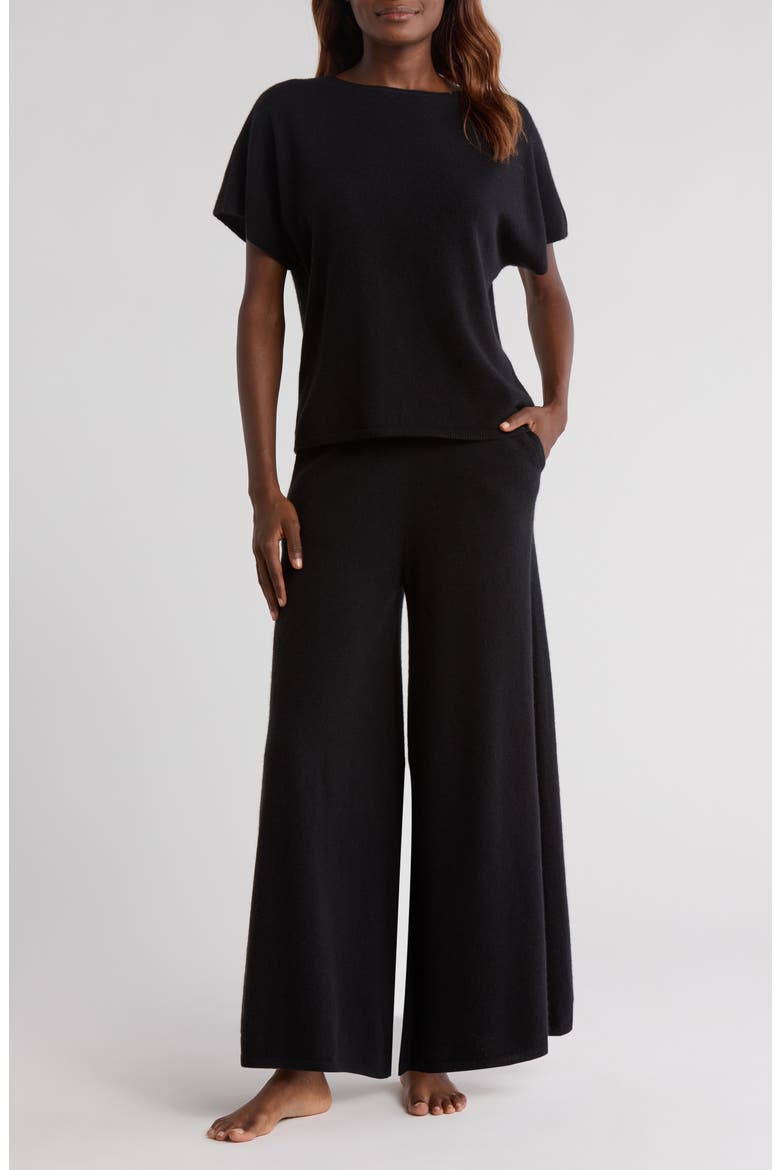 Cashmere Lounge Set, Main, color, BLACK