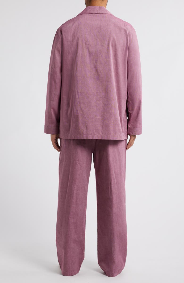 Nordstrom Men's Cotton Poplin Pajamas, Alternate, color, Burgundy Rhode