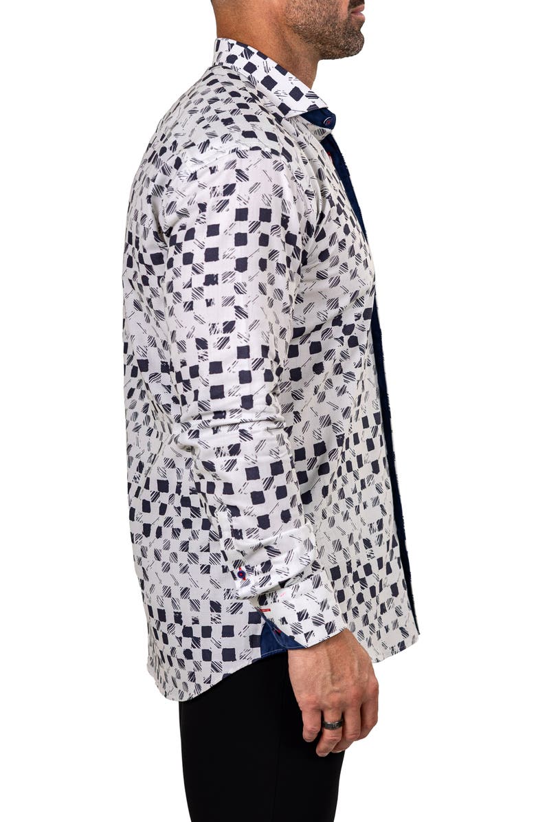 Maceoo Eins Marthy Contemporary Fit Cotton Button-Up Shirt, Alternate, color, 
