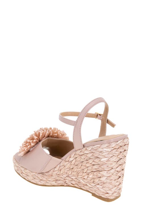 Bcbgeneration Erika Braided Wedge Sandal In Adobe Rose
