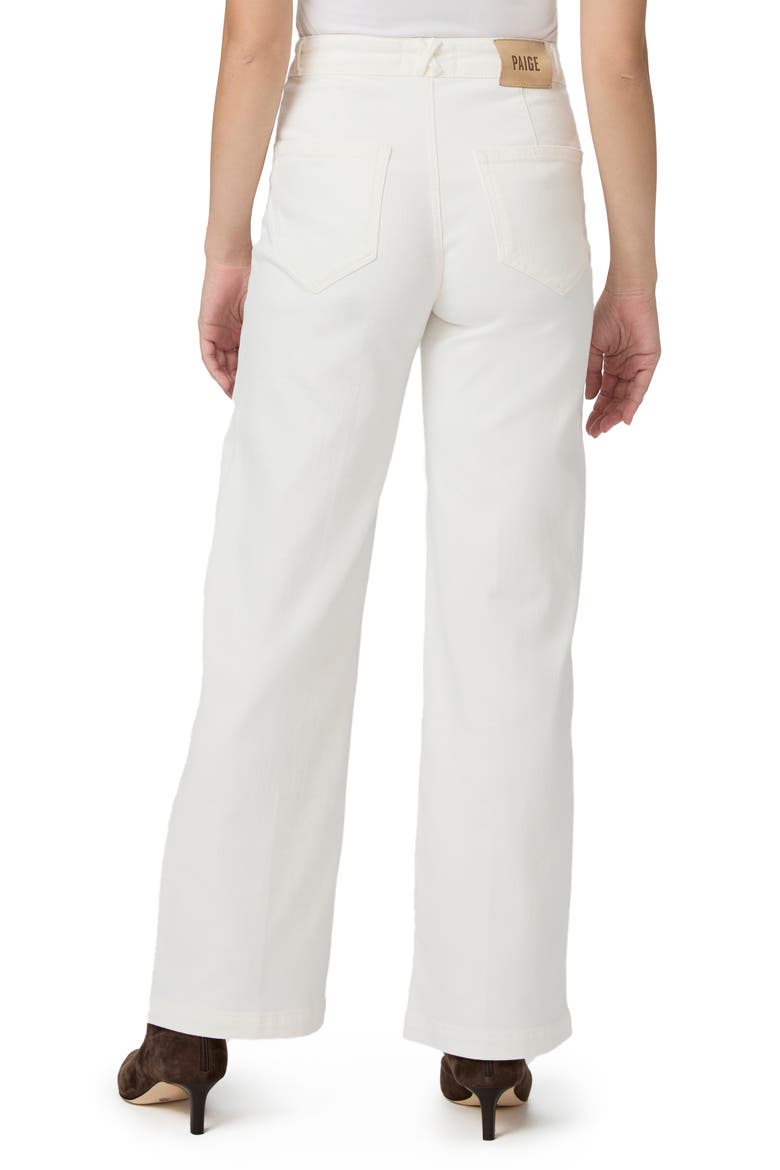 Anessa Patch Pocket High Waist Wide Leg Jeans, Alternate, color, TONAL ECRU