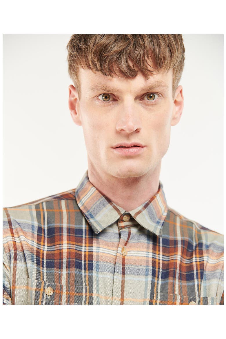 Waterfoot Thermo Weave Plaid Button-Up Shirt, Alternate, color, OLIVE