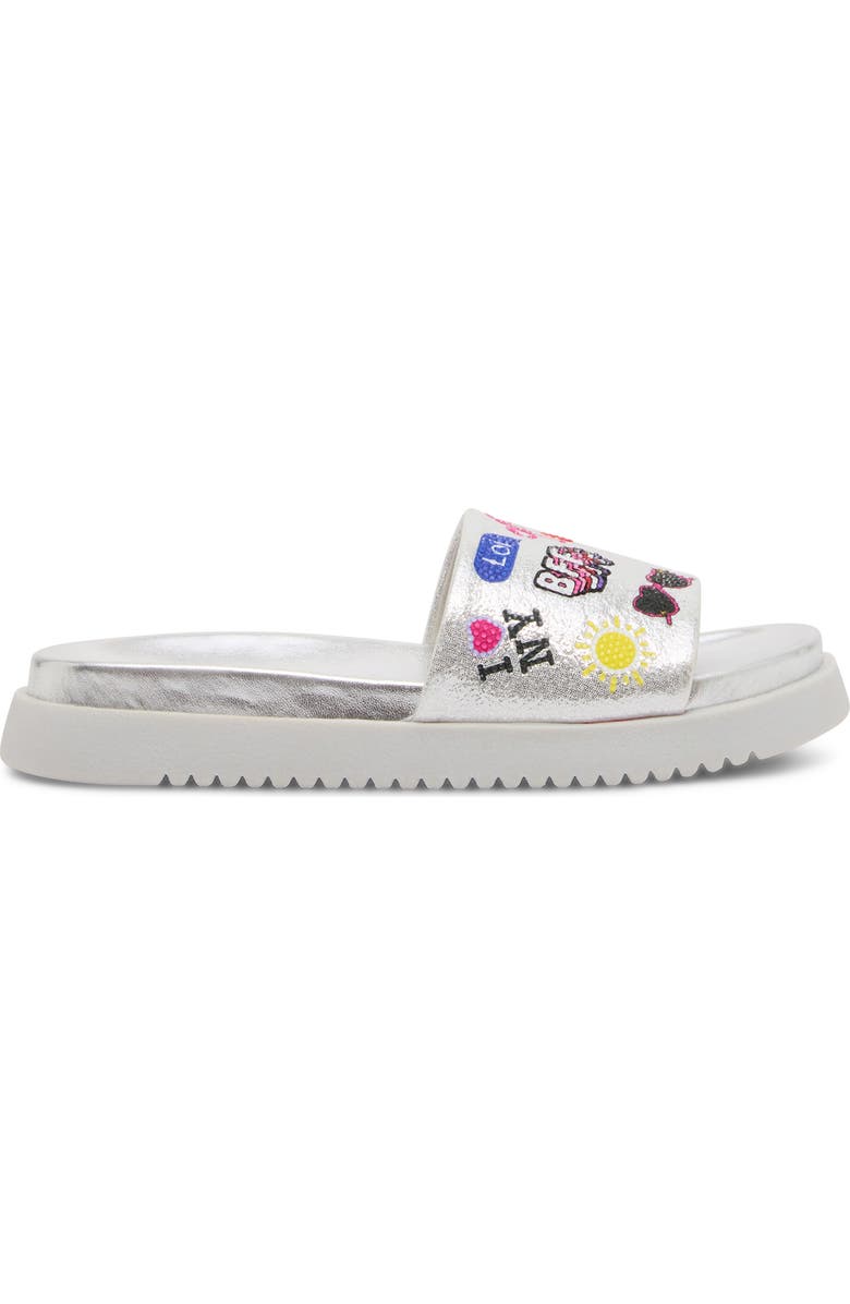 Steve Madden Kids' Jfifi Platform Slide Sandal, Alternate, color, Silver