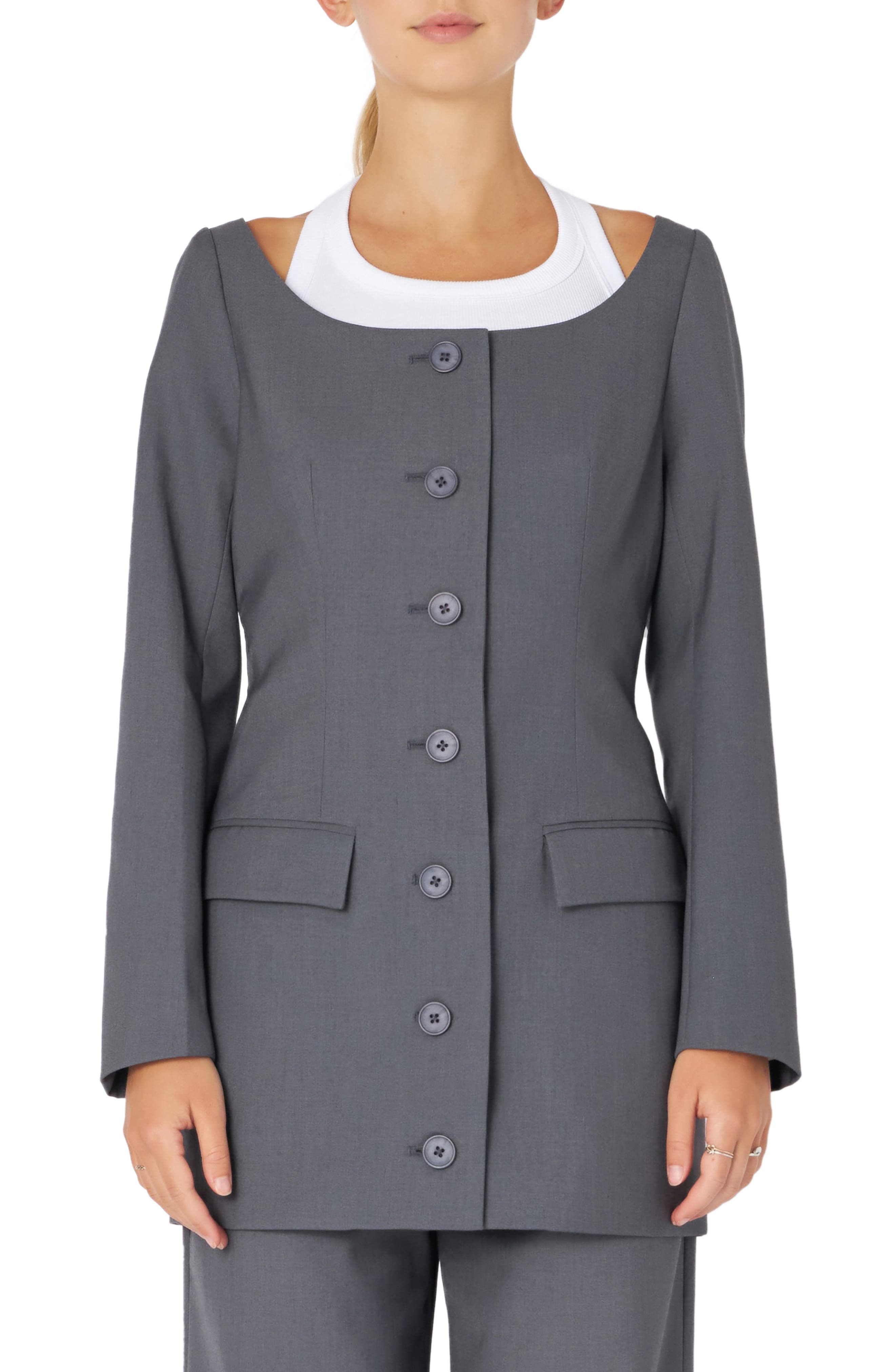Boat Neck Blazer