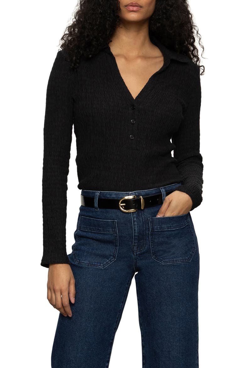 Texture Top, Main, color, BLACK