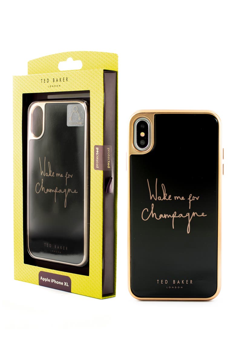 Champagne iPhone X/Xs/Xs Max & XR Case, Alternate, color, BLACK