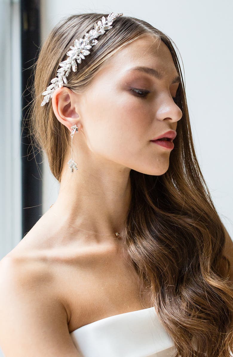 Brides & Hairpins Seona Crystal Halo, Alternate, color, 
