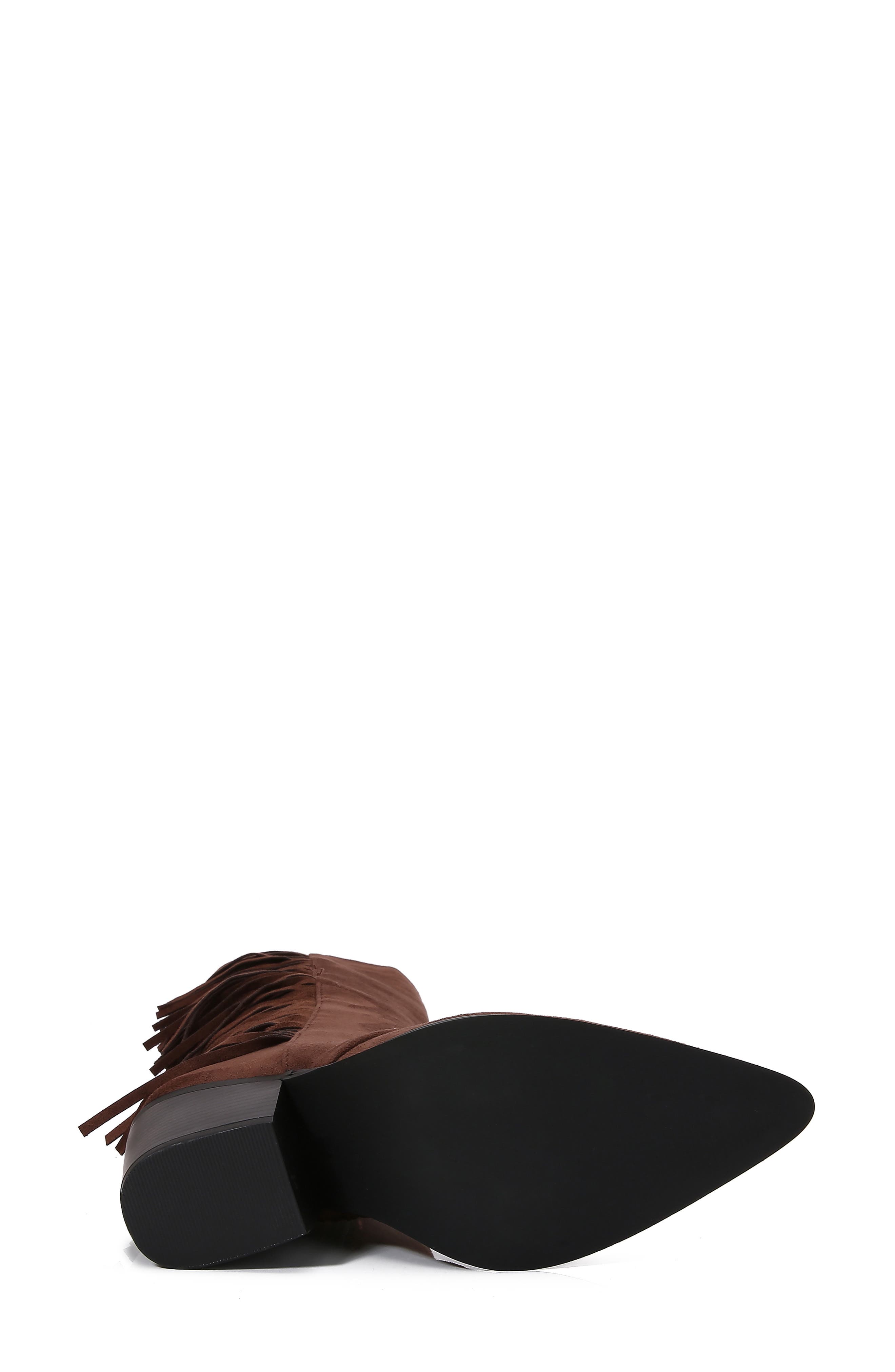 Andri Fringe Boot, Alternate, color, BROWN