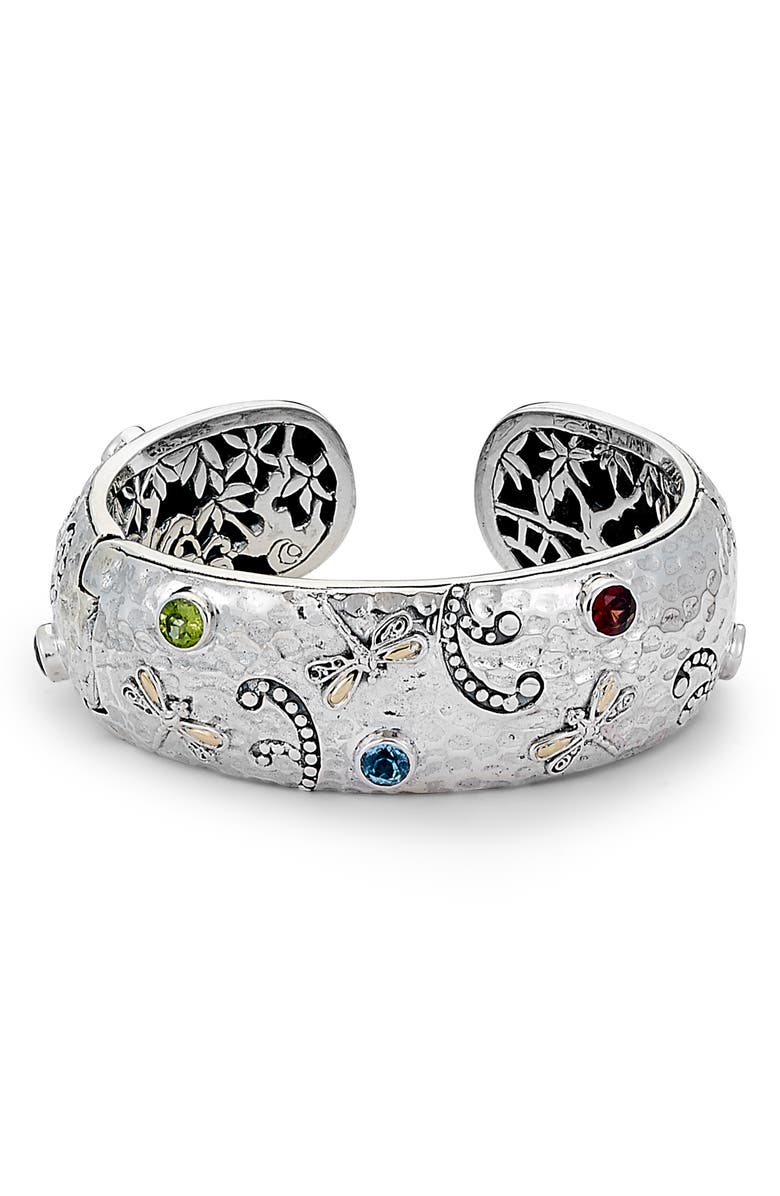SAMUEL B. Dragonfly Bangle, Main, color, Silver Multi