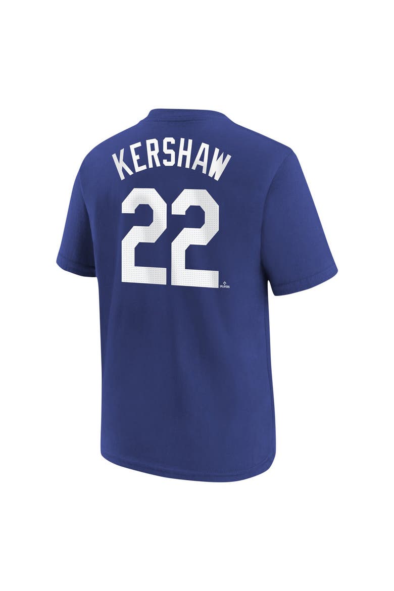 Men's Nike Clayton Kershaw Royal Los Angeles Dodgers Fuse Name & Number T-Shirt, Alternate, color, Royal