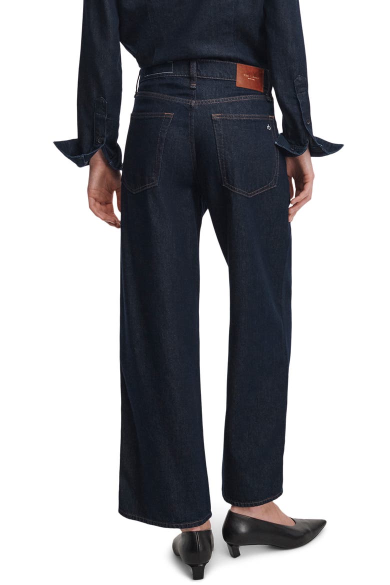 Andi High Waist Ankle Wide Leg Jeans, Alternate, color, DARK RINSE