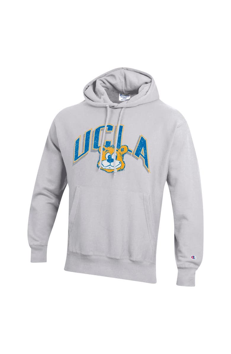 Champion Men's Champion Gray UCLA Bruins Vault Late Night Reverse Weave Pullover Hoodie, Alternate, color, Gray