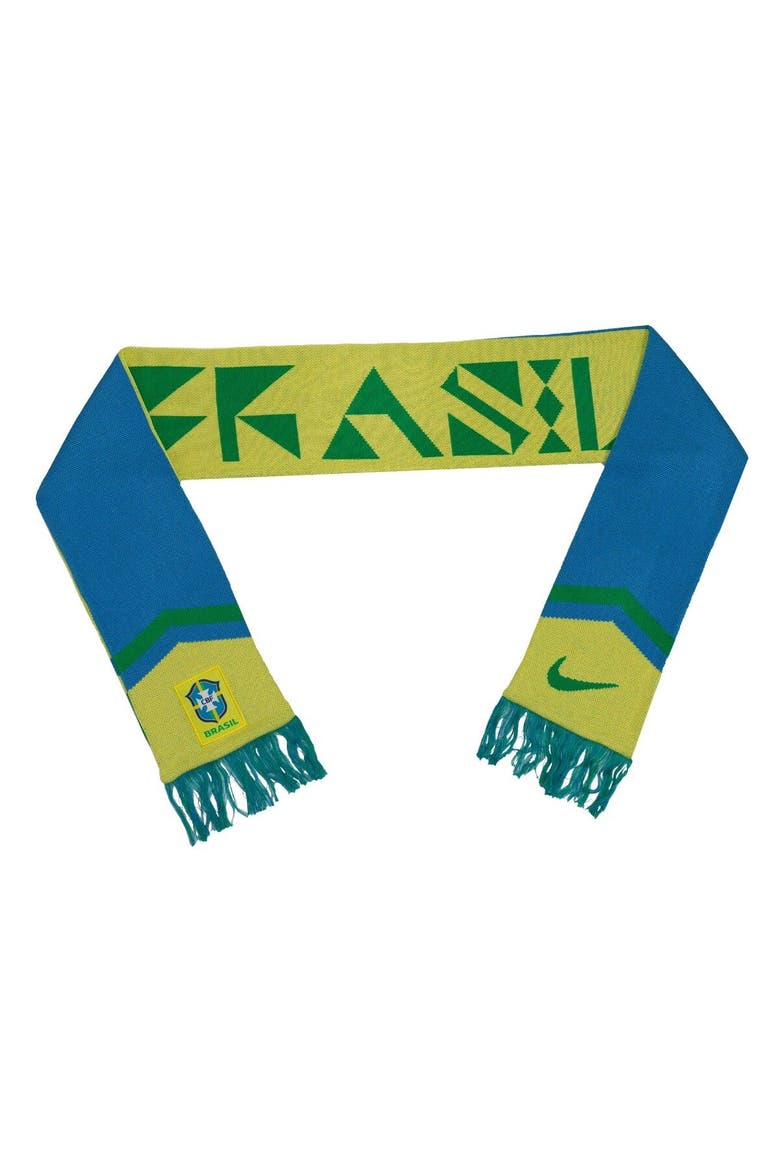 Brazil National Team Local Verbiage Scarf, Alternate, color, Blue