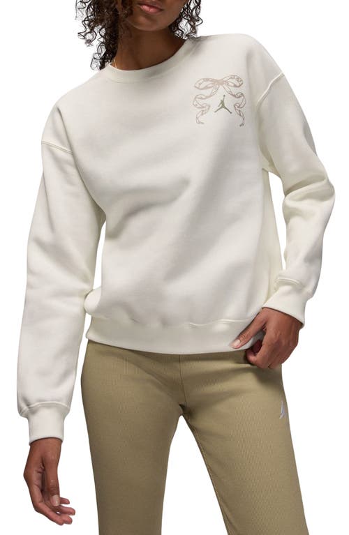 Jordan Brooklyn Fleece Graphic Sweatshirt In Neutral