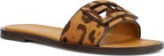 Fendi Baguette Genuine Calf Hair Slide Sandal