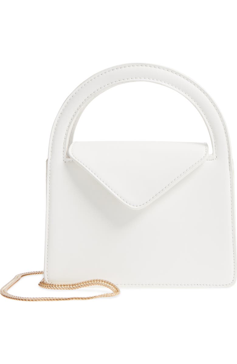 Street Level Envelope Flap Faux Leather Crossbody Satchel, Main, color,