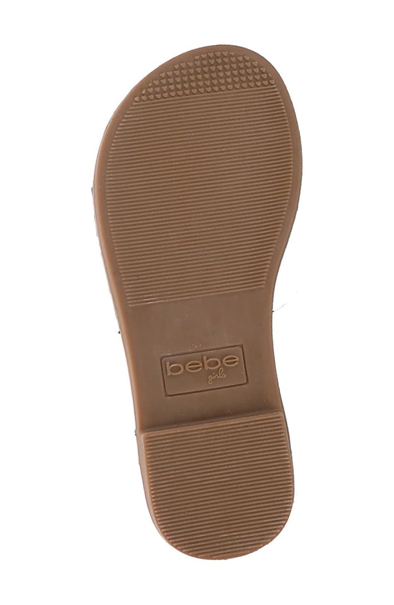 bebe Kids' Woven Sandal, Alternate, color, 